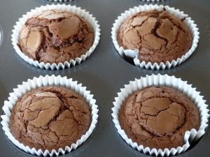 Image showing baked nutella cupcakes in cases