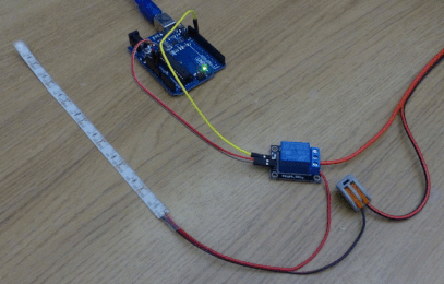 Arduino relay led strip flashing