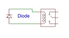 Relay snubber diode