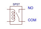 SPST Relay circuit symbol